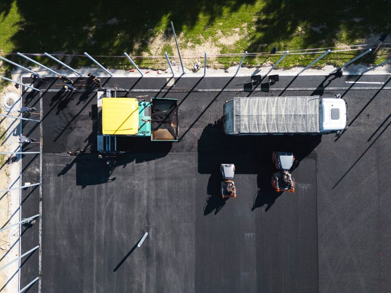 Asphalt Parking Lot Installation Completed by John Cooper Asphalt Paving